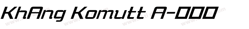 KhAng Komutt A字体转换